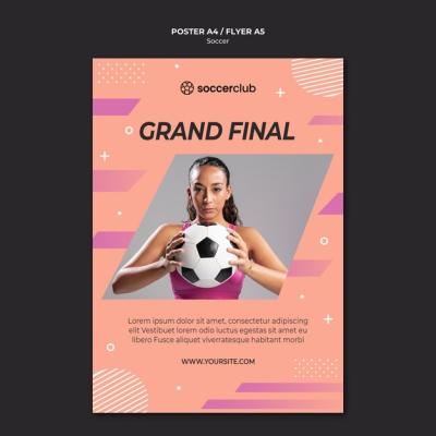 Soccer Poster Template – Free Download