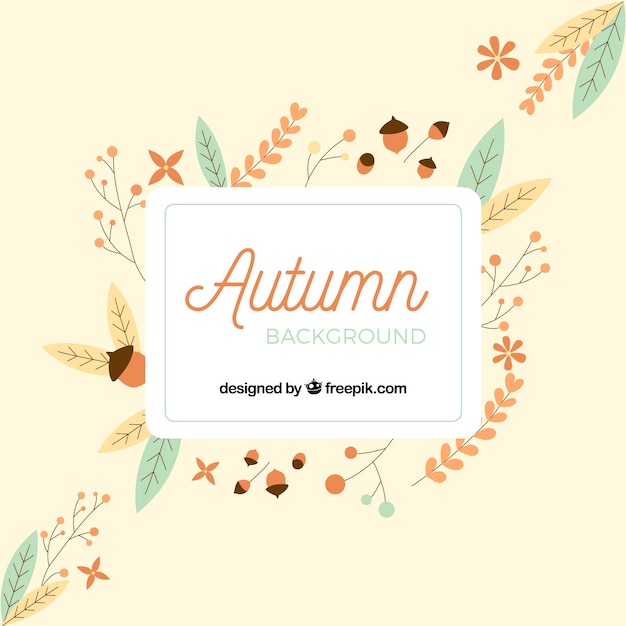 Autumn Background with Plants – Free Download Free Stock Photo