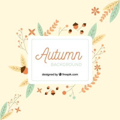 Autumn Background with Plants – Free Download Free Stock Photo