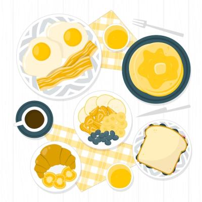 Brunch Food Concept Illustration – Free Stock Photo for Download