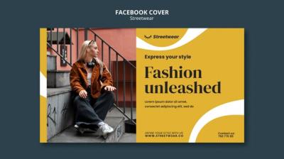 Streetwear Fashion Shopping Social Media Cover Template – Free Download