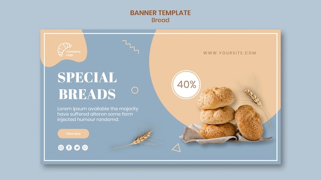 Special Bread Banner Template – Free Download