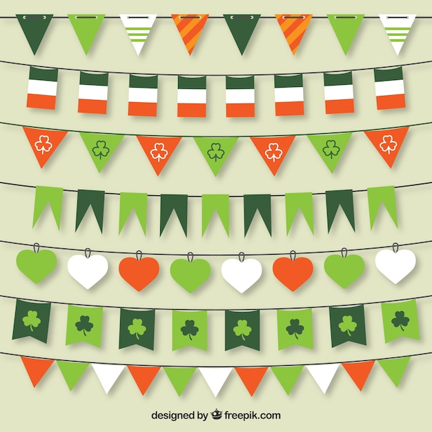 St Patrick Bunting Flags Collection – Download Free Stock Photos