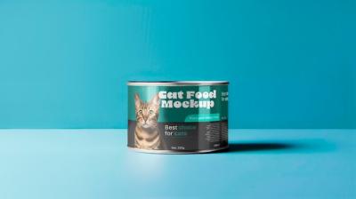 Healthy Cat Food Mockup – Free Stock Photo for Download