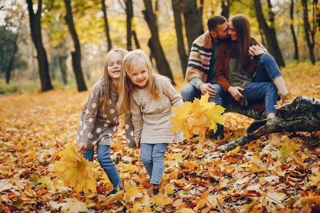 Family Enjoying Autumn in the Park – Free Stock Photo, Download for Free