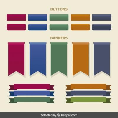 Buttons and Banners Collection – Free Stock Photos for Download