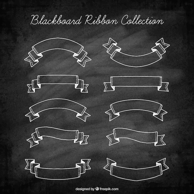 Hand Drawn Vintage Ribbons – Free Download