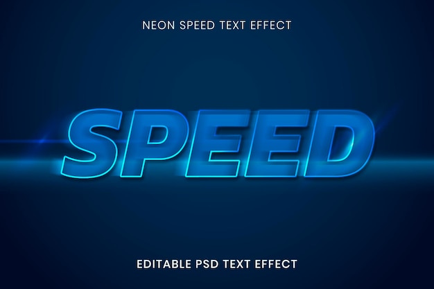 High-Quality Neon Text Effect PSD Template – Free Download