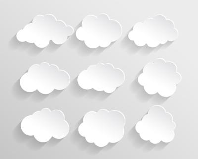 Paper Cut Style Clouds – Free Download Stock Photos