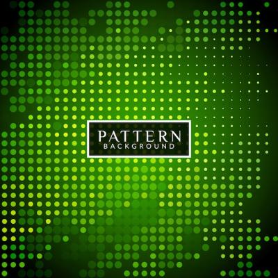 Green Modern Background with Halftone Dots – Free Download