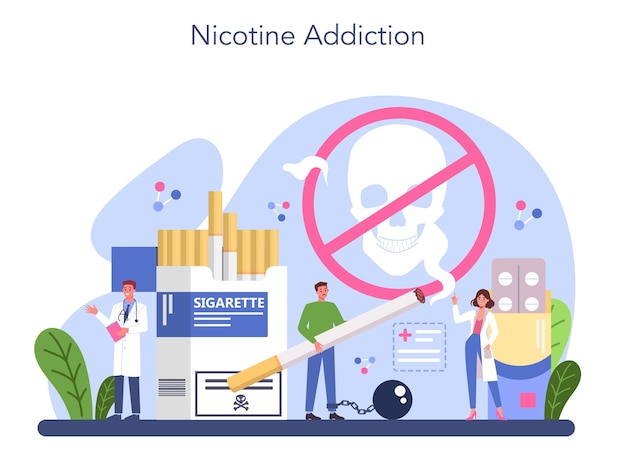 Addiction Concept: Medical Treatment for Nicotine Addiction – Free Stock Photo Download