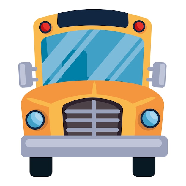 School Bus Front View – Free Stock Photo for Download