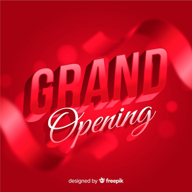 Realistic Grand Opening Background – Free Stock Photo, Download Free