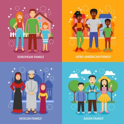 National Families Icons Set – Free Download, Download Free Stock Photo