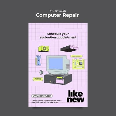 Computer Repair Template Design – Free Download