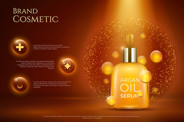 Realistic Argan Oil Hair Serum Promo – Free Download