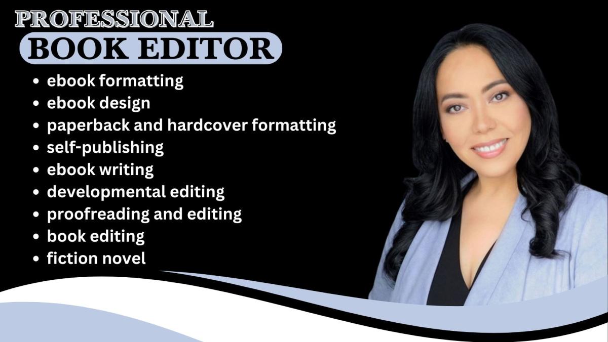 I Will Provide Professional Proofreading, Editing, and Developmental Editing for Fiction and Non-Fiction Books