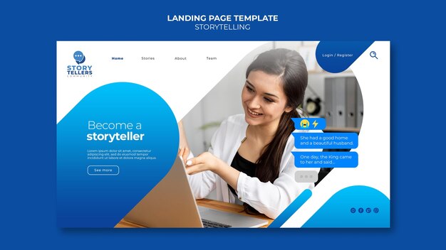 Storytelling for Marketing Landing Page – Free Download