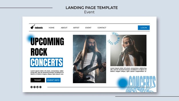 Event Landing Page Template – Free to Download