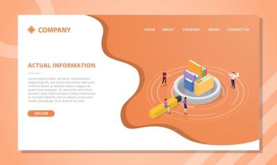 Actual Information Concept for Website Template or Landing Homepage Design – Free Stock Photo, Download for Free