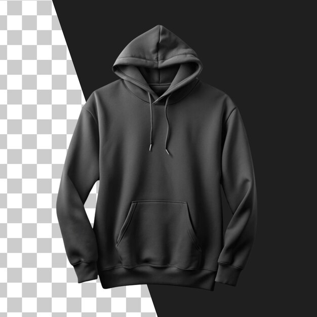 Black Hoodie with Hood Mockup – Free Download