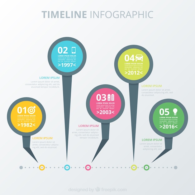 Timeline Infographic Collection – Free Download