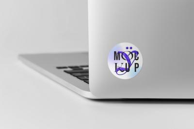 Sticker Mockup Close-Up – Free Download