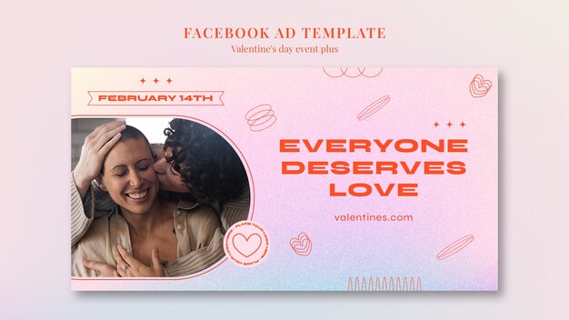 Valentine’s Day Celebration Facebook Template – Free Download