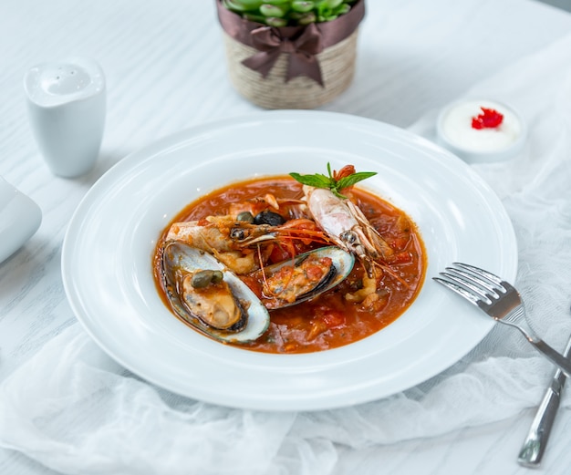 Seafood Soup on the Table – Free Download