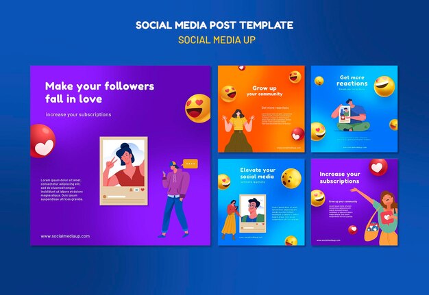 Instagram Post Templates for Social Media – Free Download