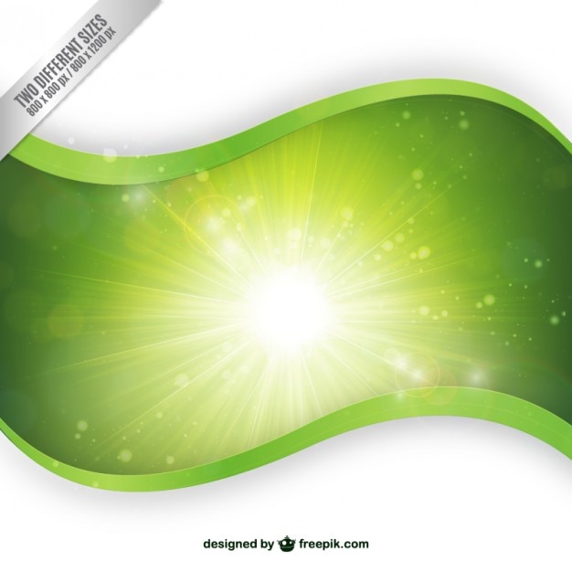 Shiny Green Wave Background – Free to Download