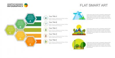 Bar Chart with Five Elements Template – Download Free Stock Photo