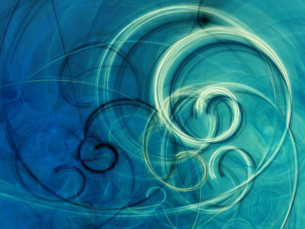 Blue Abstract Fractal Background – Free Stock Photo for Download