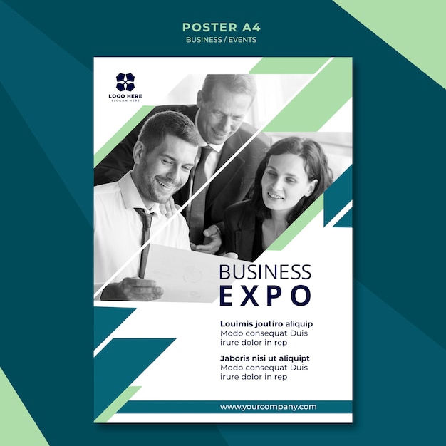 Business Expo Poster Template – Free Download