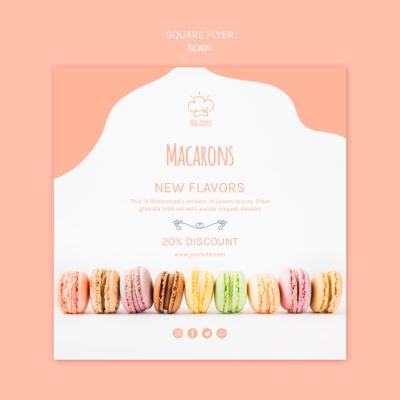 Macaron Flyer Template – Free Download