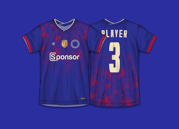 Football Shirt Design for Sublimation – Free Download