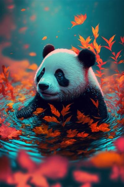 Panda Bear in Costume with a Light Saber – Free Stock Photo, Download Free