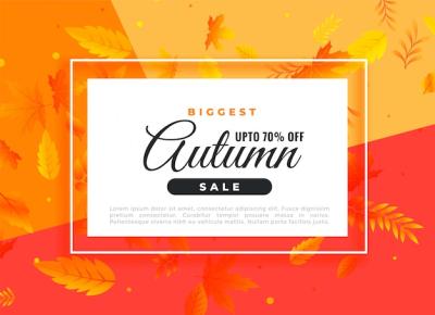 Autumn Sale Banner with Promotional Details – Free Download