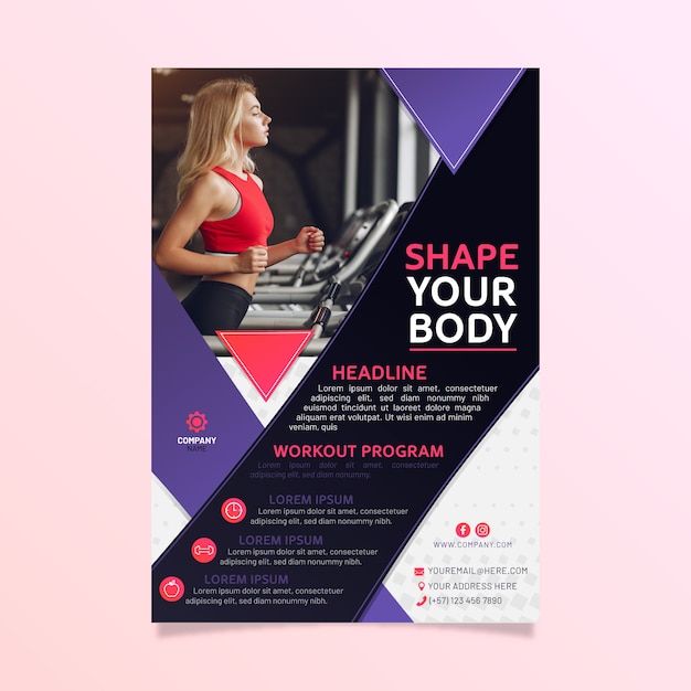 Sport Poster Concept – Free Download, Free Stock Photo