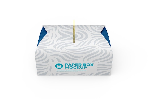 Paper Box Packaging PSD Mockup for Branding – Free to Download