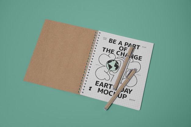 Earth Day Stationary Mockup – Free Download