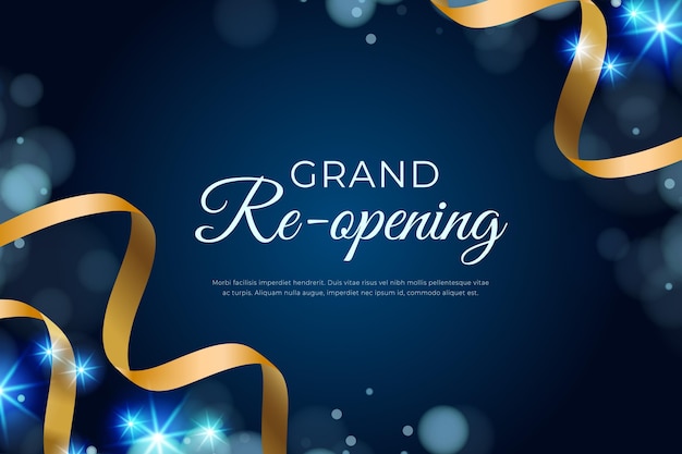 Grand Re-Opening Background – Free Download