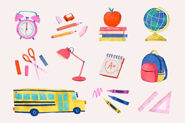 Back to School Stationery Set – Free Download