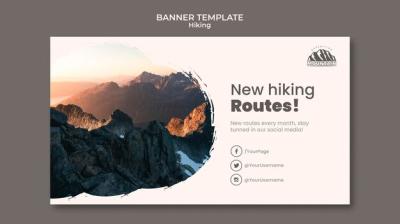 Hiking Banner Template – Free Download