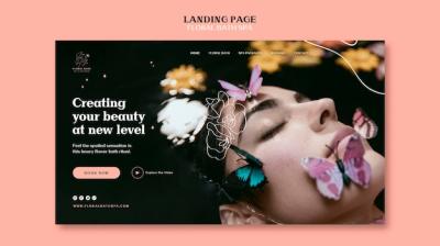 Floral Spa Landing Page Template – Free to Download