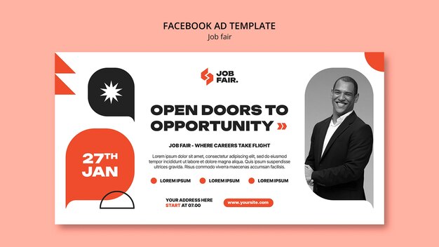 Job Fair Template Design for Eye-Catching Events – Free Download