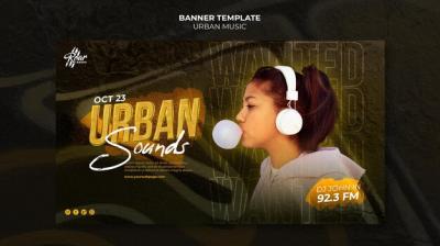 Urban Music Design Template – Free Download