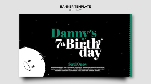 Birthday Party Invitation Template – Download Free Stock Photo