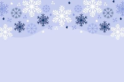 Hand Drawn Flat Design Snowflake Border – Free Stock Photo for Download