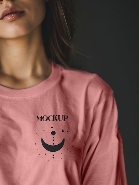 Long Sleeve T-Shirt Mockup for Women – Free Download